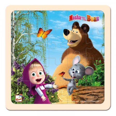 neuveden: Máša a Medvěd - puzzle s myškou 20x20cm neuveden: Máša a Medvěd - puzzle s myškou 20x20cm