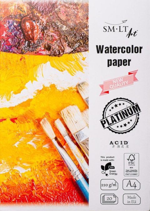 neuveden: SMLT Art Blok PLATINUM akvarel A4 - 20 listů
