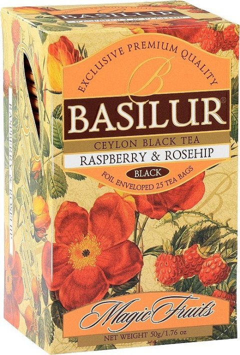 neuveden: BASILUR Magic Raspberry  Rosehip přebal 25x2g