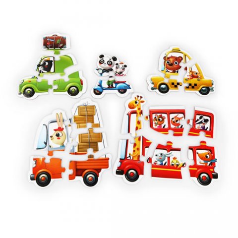 neuveden: Auta: puzzle 5 obrázků 20 dílků neuveden: Auta: puzzle 5 obrázků 20 dílků