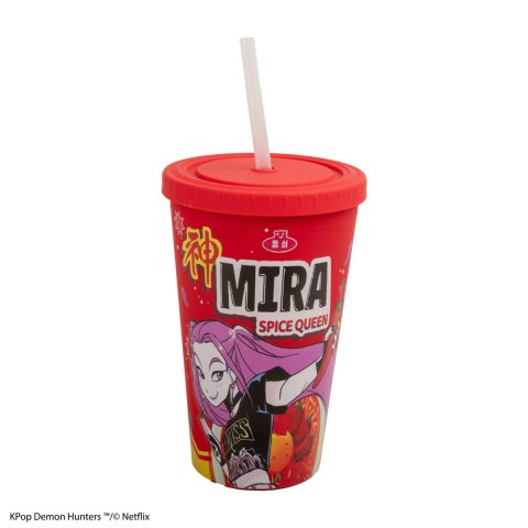 : KPop Demon Hunters Hrnek s brčkem - Mira Spice Queen 475 ml