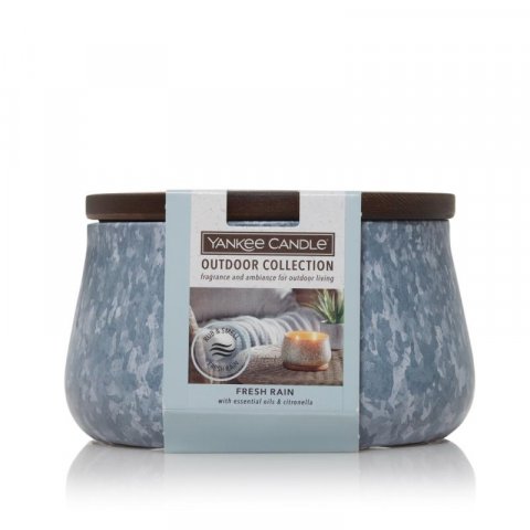 neuveden: YANKEE CANDLE Fresh Rain /Outdoor Collection, svíčka venkovní