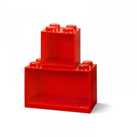 neuveden: Police nástěnná LEGO Brick - červená 2 ks