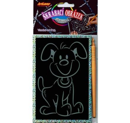 neuveden: Škrabací obrázky se stříbrným hologramovým podkladem 15 x 10 cm neuveden: Škrabací obrázky se stříbrným hologramovým podkladem 15 x 10 cm