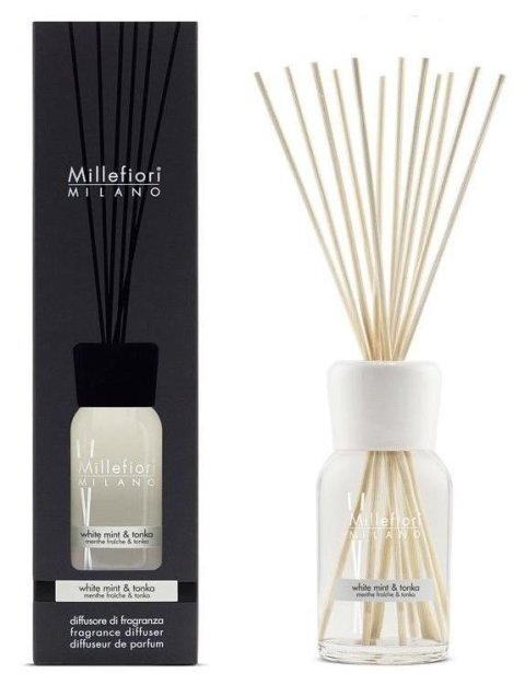 neuveden: Millefiori Milano White Mint & Tonka / difuzér 500ml