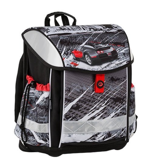 neuveden: Bagmaster Školní aktovka pro prvňáčky LIM 9 B BLACK/WHITE/RED