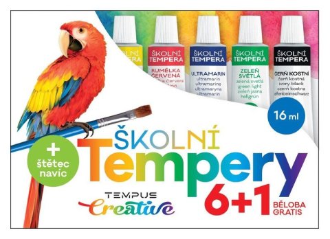 -: Barvy temperové 6+1 16ml