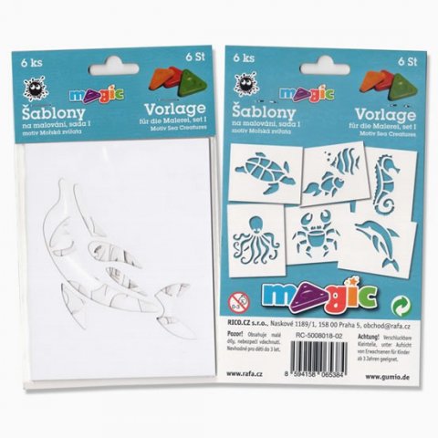 neuveden: MAGIC papírové šablony na malování MOŘSKÝ SVĚT