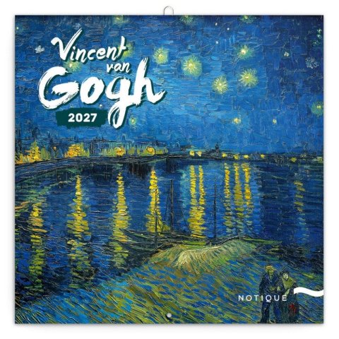 -: Kalendář 2027 poznámkový: Vincent van Gogh, 30 x 30 cm