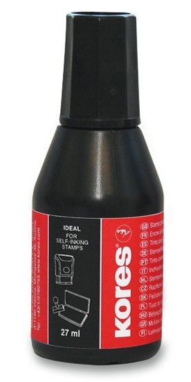 neuveden: Razítkovací barva Kores - 28 ml černá