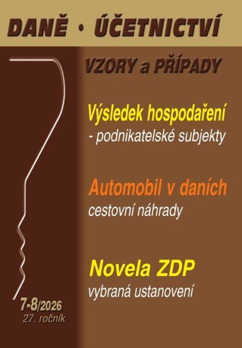 : DÚVaP 7-8/2026 Výsledek hospodaření podnikatelských subjektů, Automobil v d