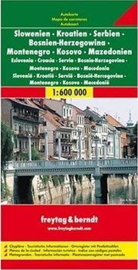 neuveden: AK 7001 Slovin. Chorvatsko, Jugoslávie 1:600 000