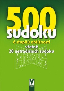 neuveden: 500 sudoku - 6 stupňů obtížnosti včetně 20 netradičních sudoku (zelené)