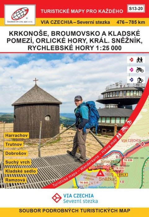 neuveden: VIA CZECHIA - Severní stezka, BOX 3, S13-20 Krkonoše-Rychlebské hory 1 : 25 neuveden: VIA CZECHIA - Severní stezka, BOX 3, S13-20 Krkonoše-Rychlebské hory 1 : 25