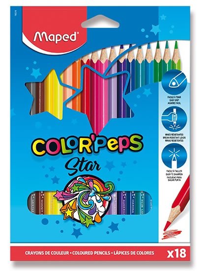 neuveden: Maped - Pastelky trojhranné Color´ Peps 18 ks