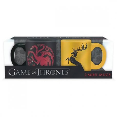 neuveden: Hrnečky Game of Thrones 110 ml - Targaryen & Baratheon