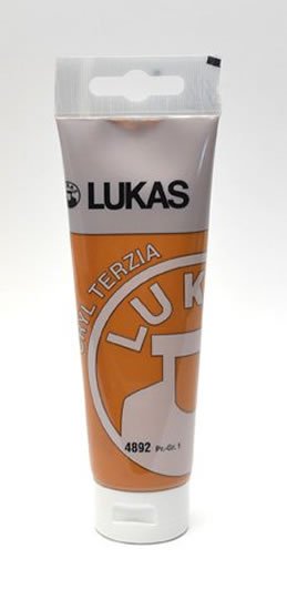neuveden: LUKAS akrylová barva TERZIA - Raw sienna 125 ml