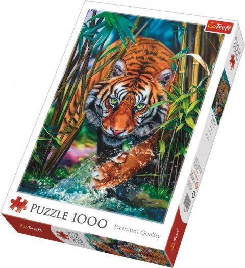 neuveden: Trefl Puzzle Plížící se tygr / 1000 dílků