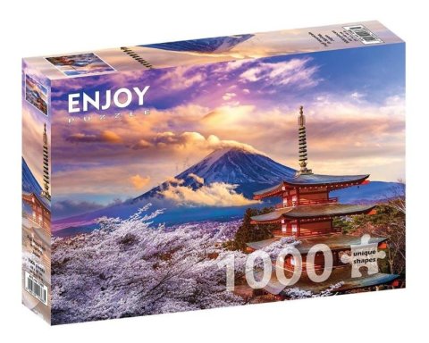 neuveden: Puzzle Hora Fudži na jaře, Japonsko 1000 dílků