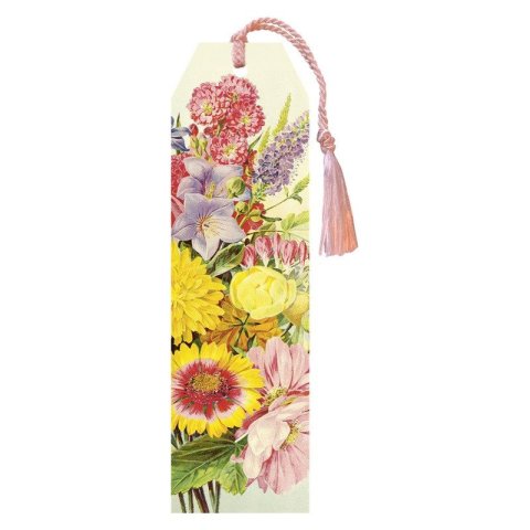 -: Knižní záložka Summer Bouquets