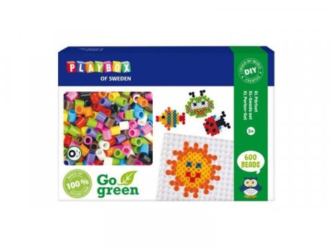 neuveden: Playbox Zažehlovací korálky XL Go Green 600 ks