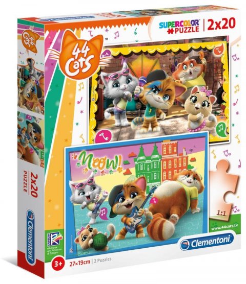 neuveden: Clementoni Puzzle - 44 Cats 2 x 20 dílků neuveden: Clementoni Puzzle - 44 Cats 2 x 20 dílků