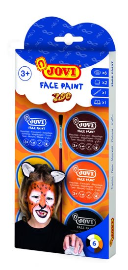 neuveden: JOVI obličejové barvy 6x 8ml polštáře ZOO neuveden: JOVI obličejové barvy 6x 8ml polštáře ZOO