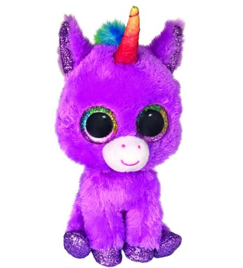 neuveden: Beanie Boos ROSETTE - purple unicorn 15 cm