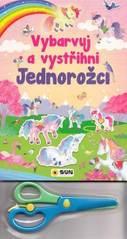 neuveden: Vybarvuj a Vystřihni Jednorožci (růžová)