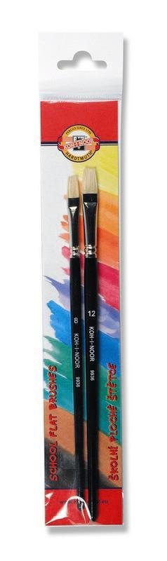 neuveden: Koh-i-noor štětce školní ploché velikost 8,12 (2ks sada) neuveden: Koh-i-noor štětce školní ploché velikost 8,12 (2ks sada)