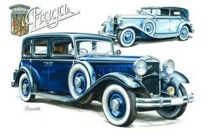 neuveden: Pohlednice 3D Praga 1934