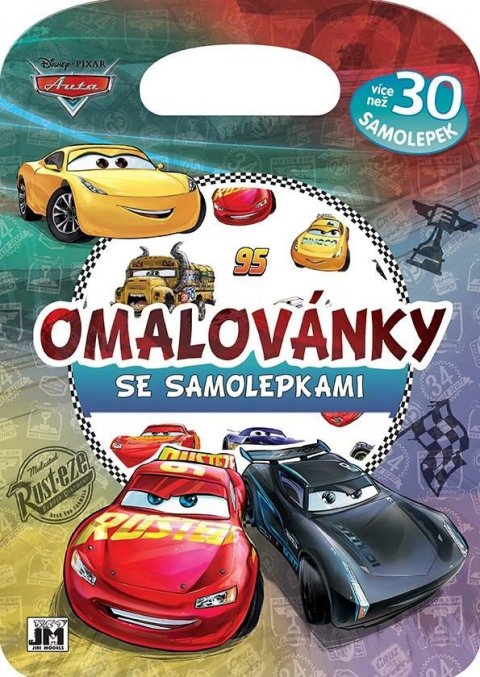 neuveden: Auta - Omalovánky se samolepkami