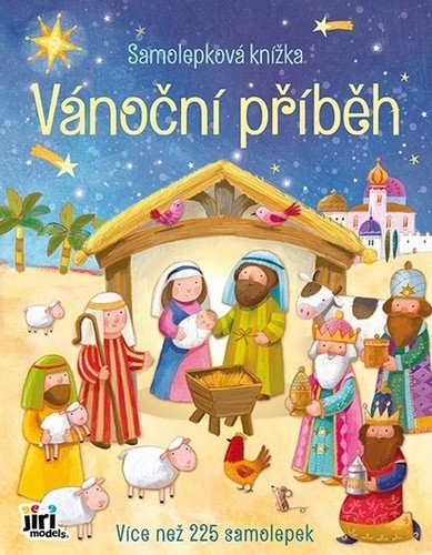 -: Samolepková knížka Vánoční příběh