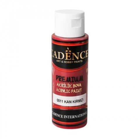 neuveden: Akrylová barva Cadence Premium - Temně červená / 70 ml