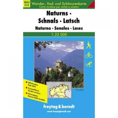 neuveden: WKS 512 Naturns, Schnals, Latsch 1:25 000 / turistická mapa