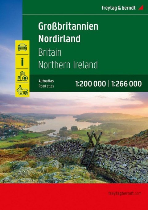 -: Velká Británie - Severní Irsko 1:200 000 - 1:266 000 / autoatlas