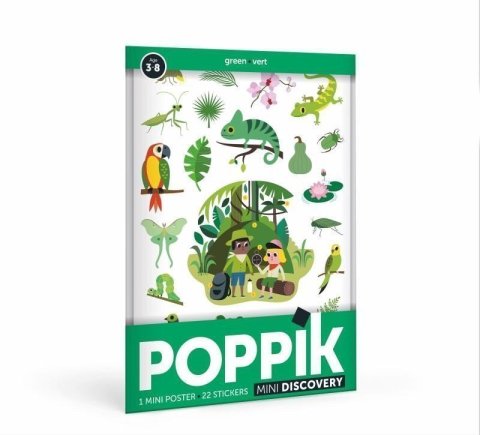 neuveden: Poppik Malý samolepkový plakát - Zelená
