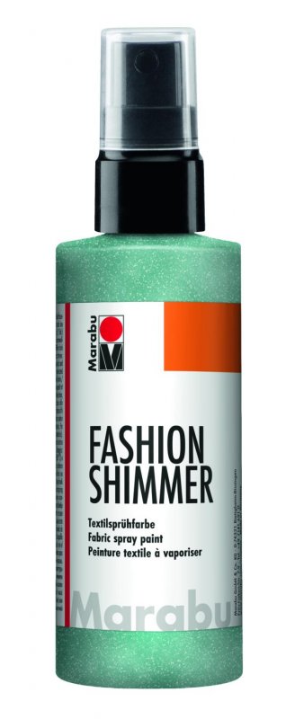 neuveden: Marabu Fashion Shimmer na tmavý textil třpytivý - aquamarínový 100 ml