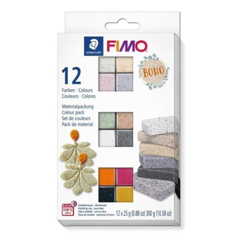 neuveden: FIMO sada 12 barev x 25 g - Boho