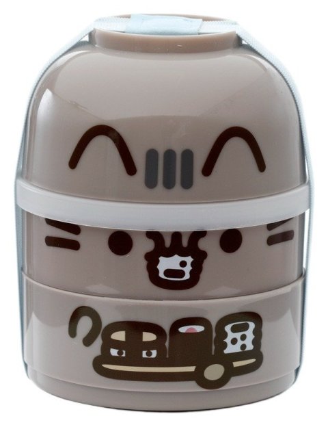 : Svačinový box se dvěma patry Bento - Kočka Pusheen