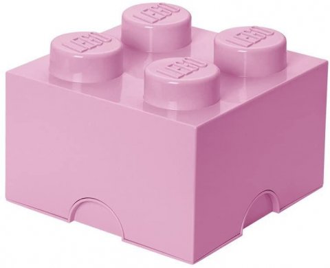 neuveden: Úložný box LEGO 4 - světle růžový