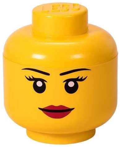 neuveden: Úložný box LEGO hlava (velikost S) - dívka