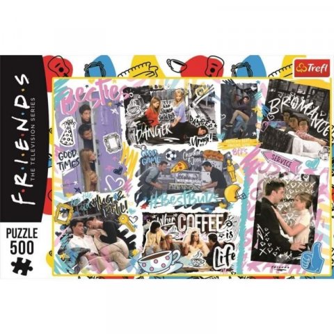 neuveden: Trefl Puzzle Přátelé: Koláž 500 dílků