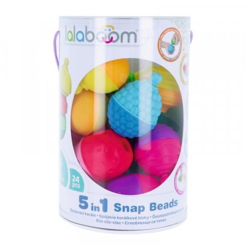 neuveden: Stavebnice Lalaboom 5v1 Spojovací korále 24 dílů