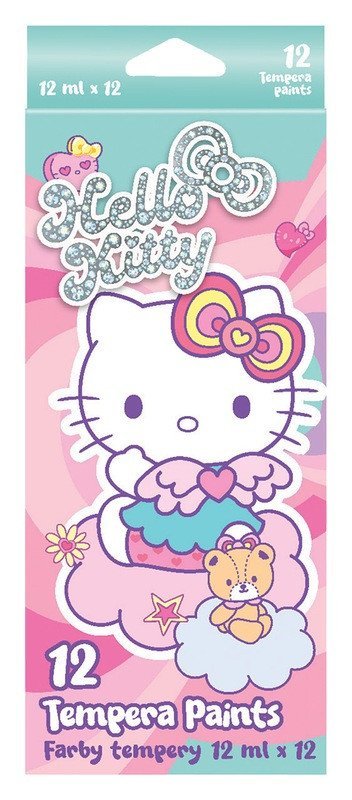 : Temperové barvy Hello Kitty, tuba, 12 barev