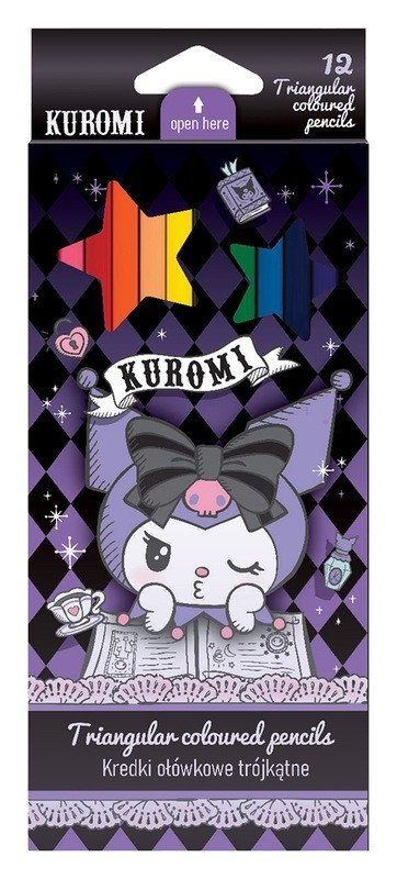 : Kuromi pastelky TRIO 12ks