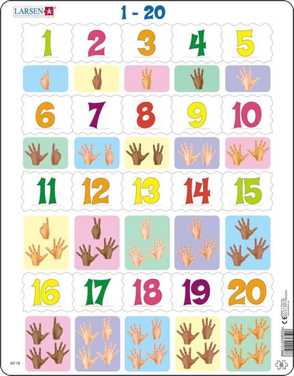 neuveden: PUZZLE MAXI - Prsty na ruce od 1 - 20/20 dílků neuveden: PUZZLE MAXI - Prsty na ruce od 1 - 20/20 dílků