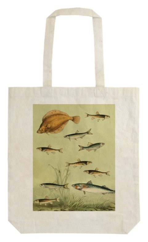 -: Látková taška Fishes