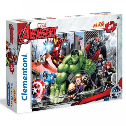 neuveden: Clementoni Puzzle Maxi - Avengers, 104 dílků