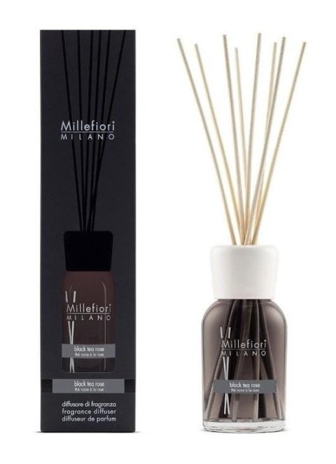 neuveden: Millefiori Milano Black Tea Rose / difuzér 250ml